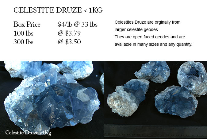 Celestite Druze 1-3kg #1