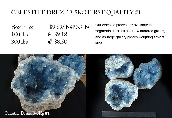 Celestite Druze 3-5kg #1